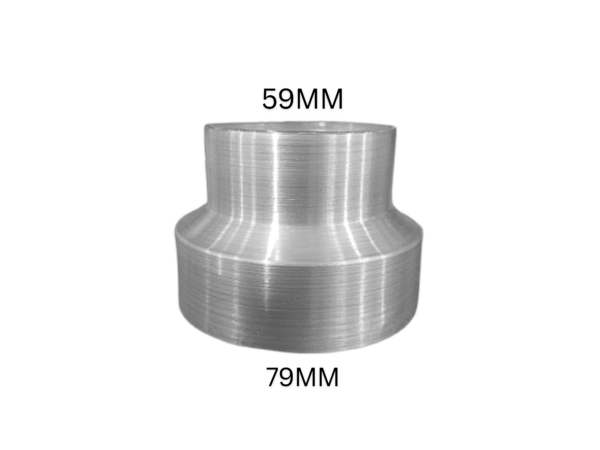 Redução Adaptador Para Aquecedor Em Aluminio 59mm X 79mm