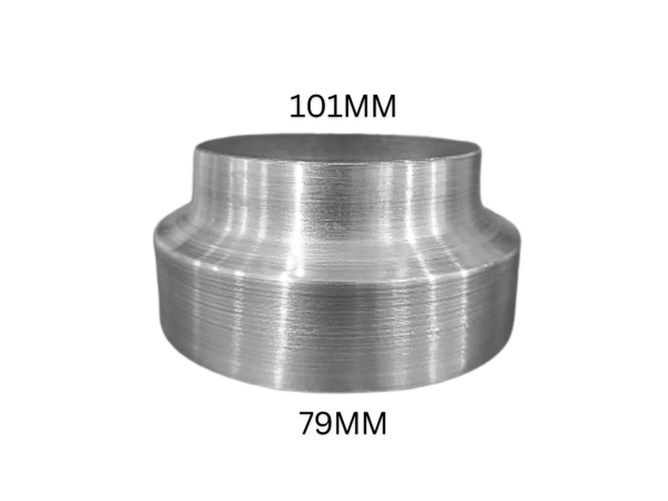 Redução Adaptador Para Aquecedor Em Aluminio 101mm X 79mm